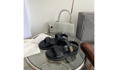 Real Leather Dior  Sandals Shoes for Women With Box